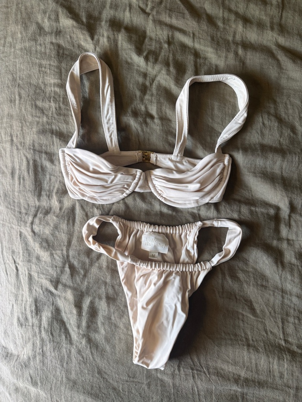 Belle the Label Oracle Underwire Top Bare Bikini Bottoms Set Womens